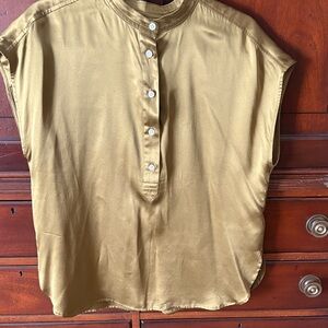 Banana Republic Mustard Button-Up Blouse